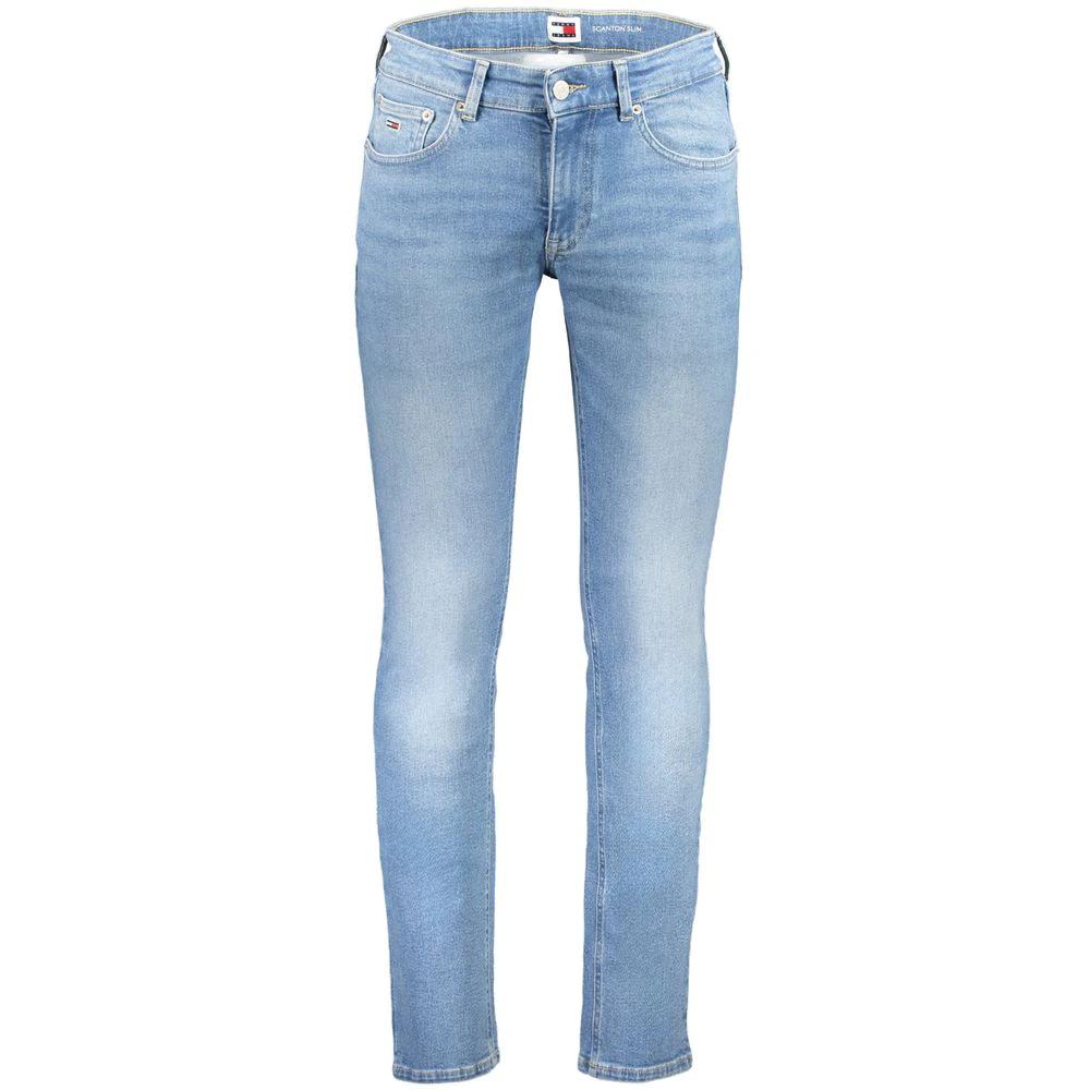 Jean slim en coton Tommy Hilfiger Azzurro pour homme