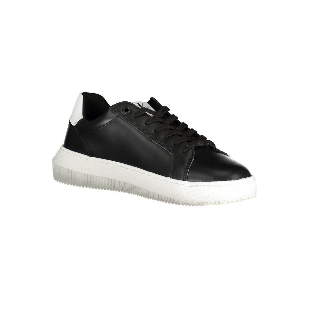 Calvin Klein Nero Leather Men Sneaker Calvin Klein