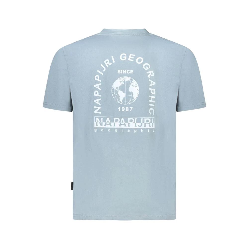 Napapijri Grigio Cotton Men T-Shirt