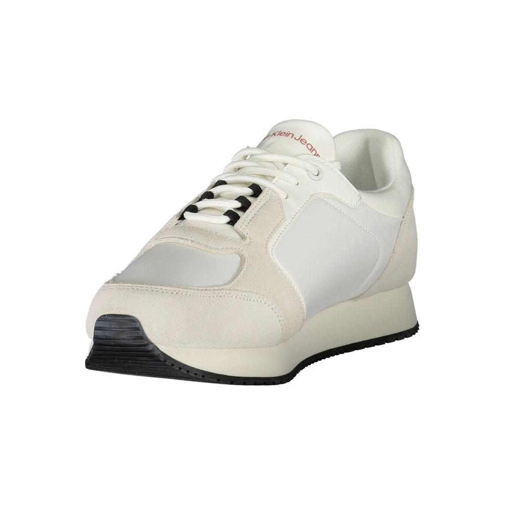 Calvin Klein White Polyurethane Men Sneaker Calvin Klein