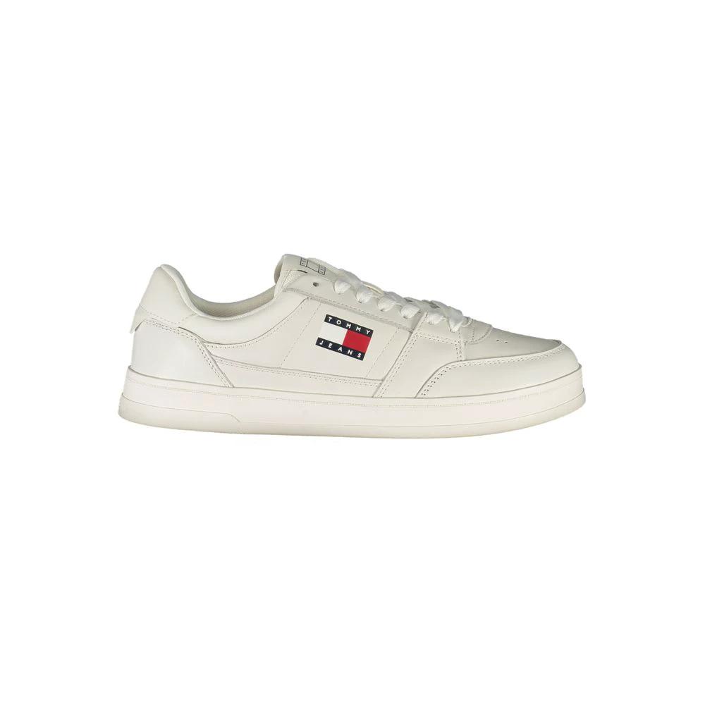 Tommy Hilfiger White Leather Men Sneaker