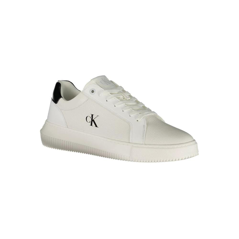 Calvin Klein Bianco Polyurethane Men Sneaker Calvin Klein