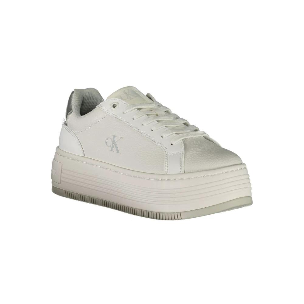 Calvin Klein Bianco Leather Women Sneaker Calvin Klein