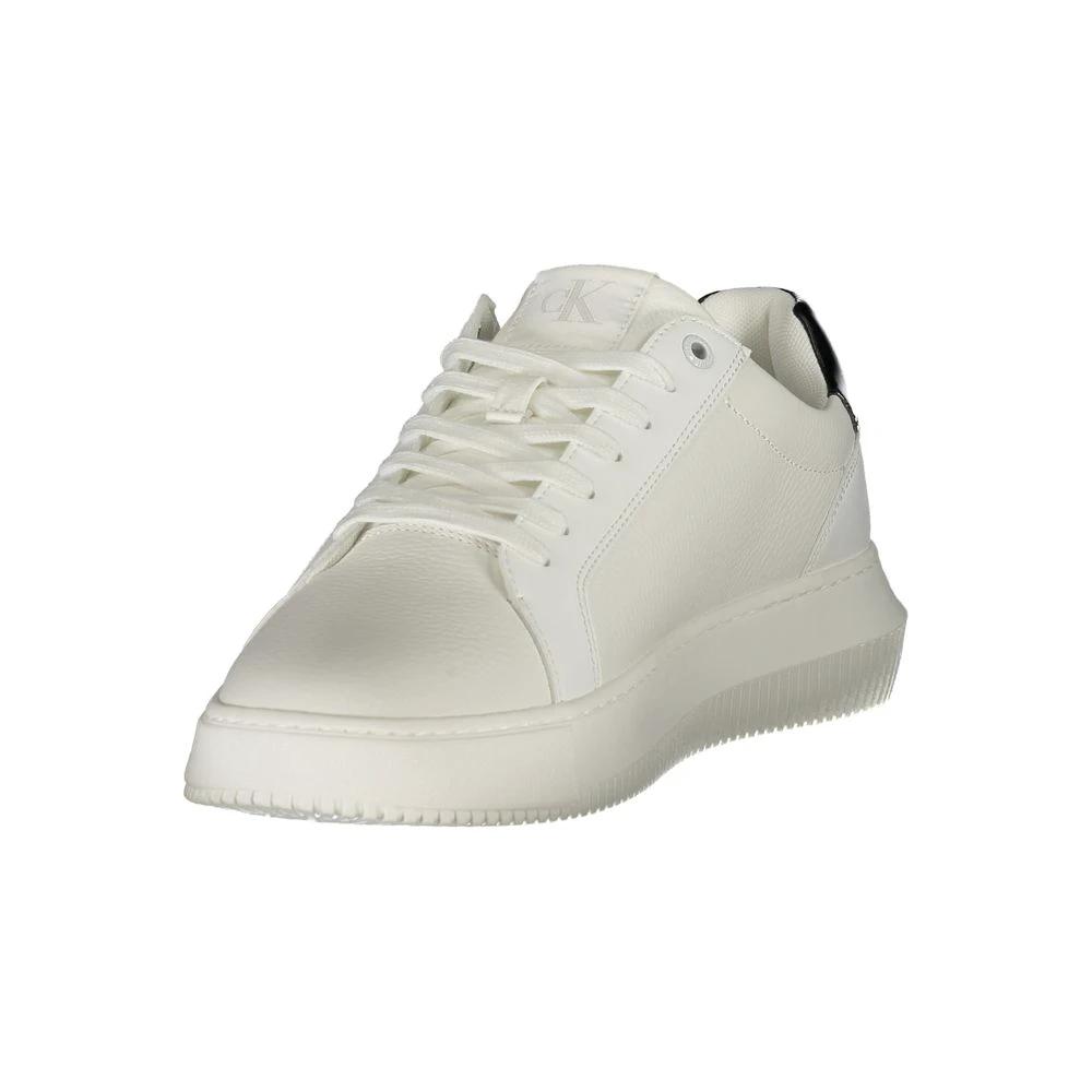 Calvin Klein Bianco Polyurethane Men Sneaker Calvin Klein