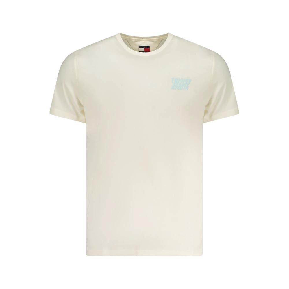 T-shirt Tommy Hilfiger beige en coton pour homme