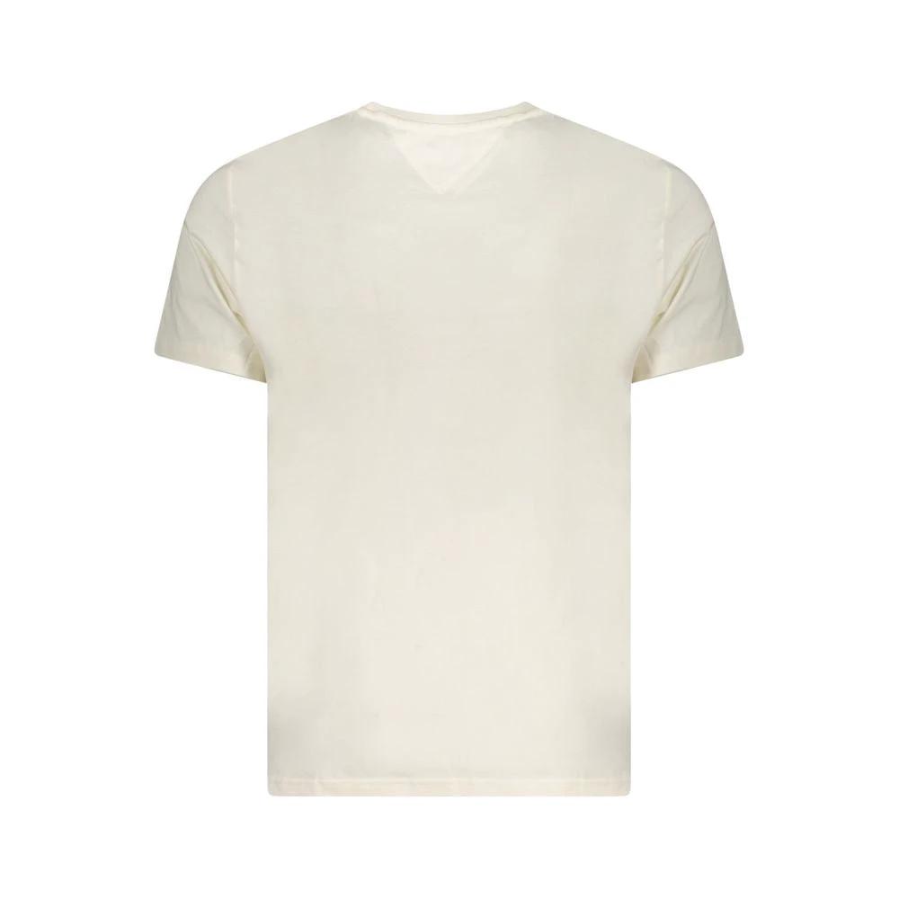 T-shirt Tommy Hilfiger beige en coton pour homme
