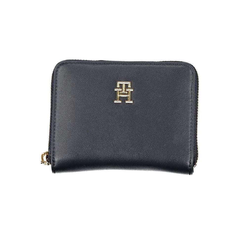Tommy Hilfiger Blue Polyurethane Women Wallet