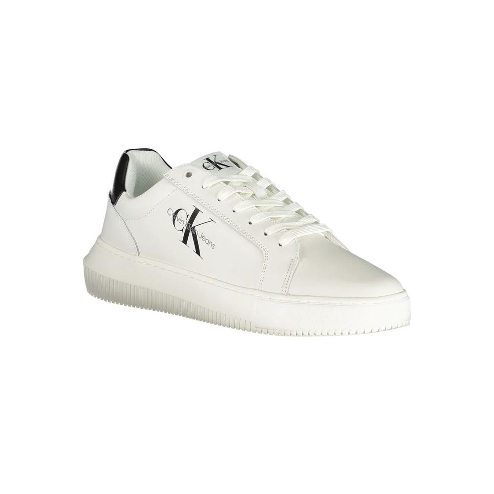 Calvin Klein Sophisticated White Lace-Up Sneakers