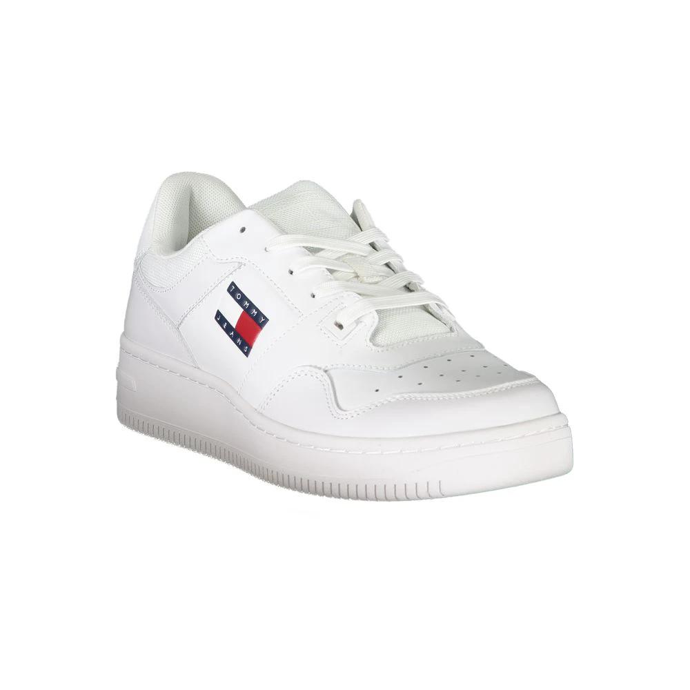 Tommy Hilfiger Bianco Pelle Men Sneaker Tommy Hilfiger