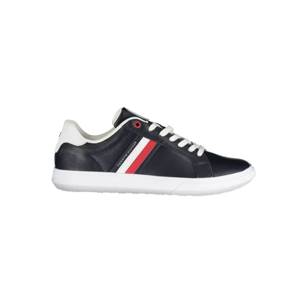 Tommy Hilfiger Blue Leather Men Sneaker