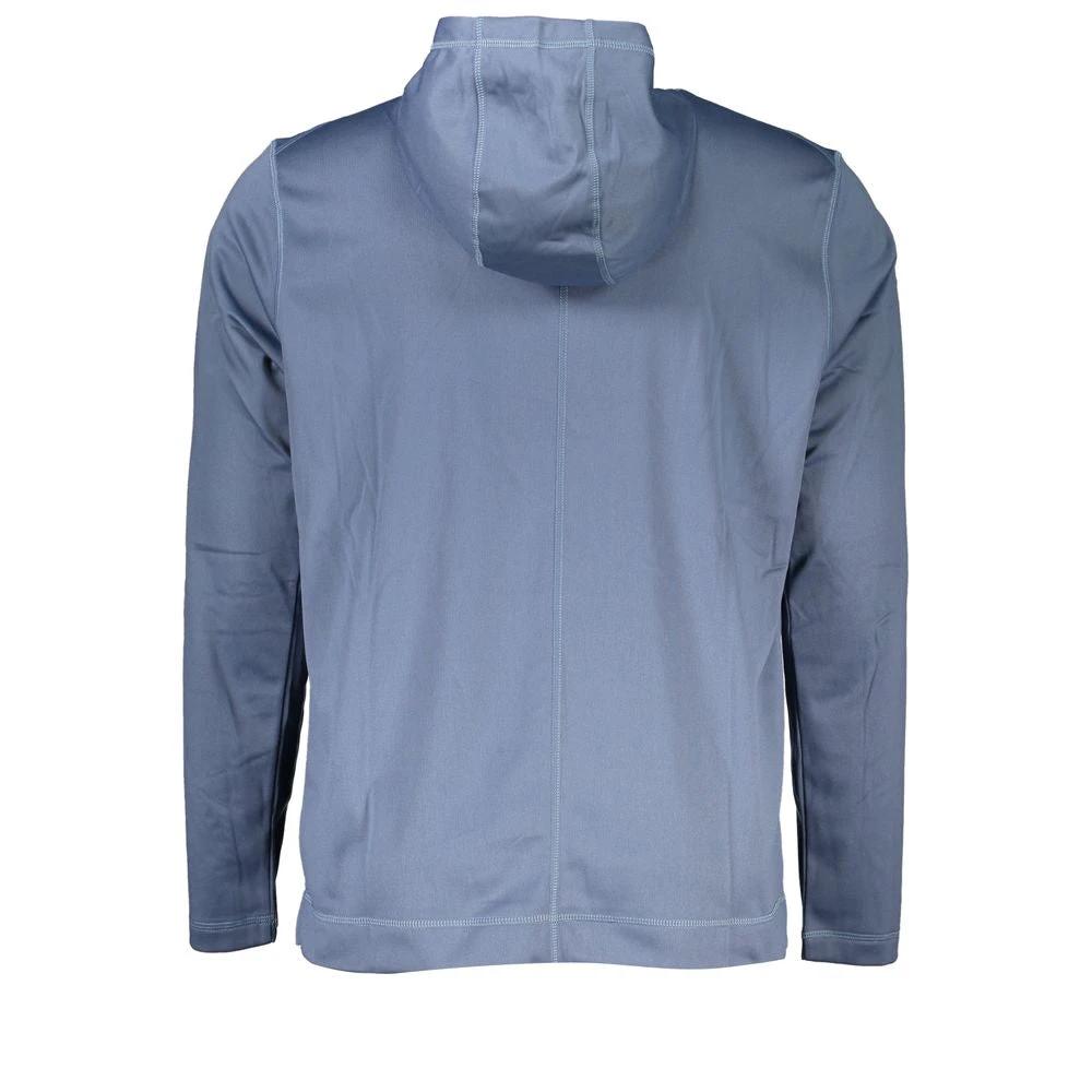 Calvin Klein Blue Polyester Men's Hooded Sweater