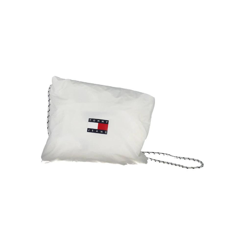 Tommy Hilfiger White Nylon Men's Waterproof Jacket