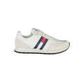 Tommy Hilfiger White Beige Polyester Men Sneaker by Tommy Hilfiger