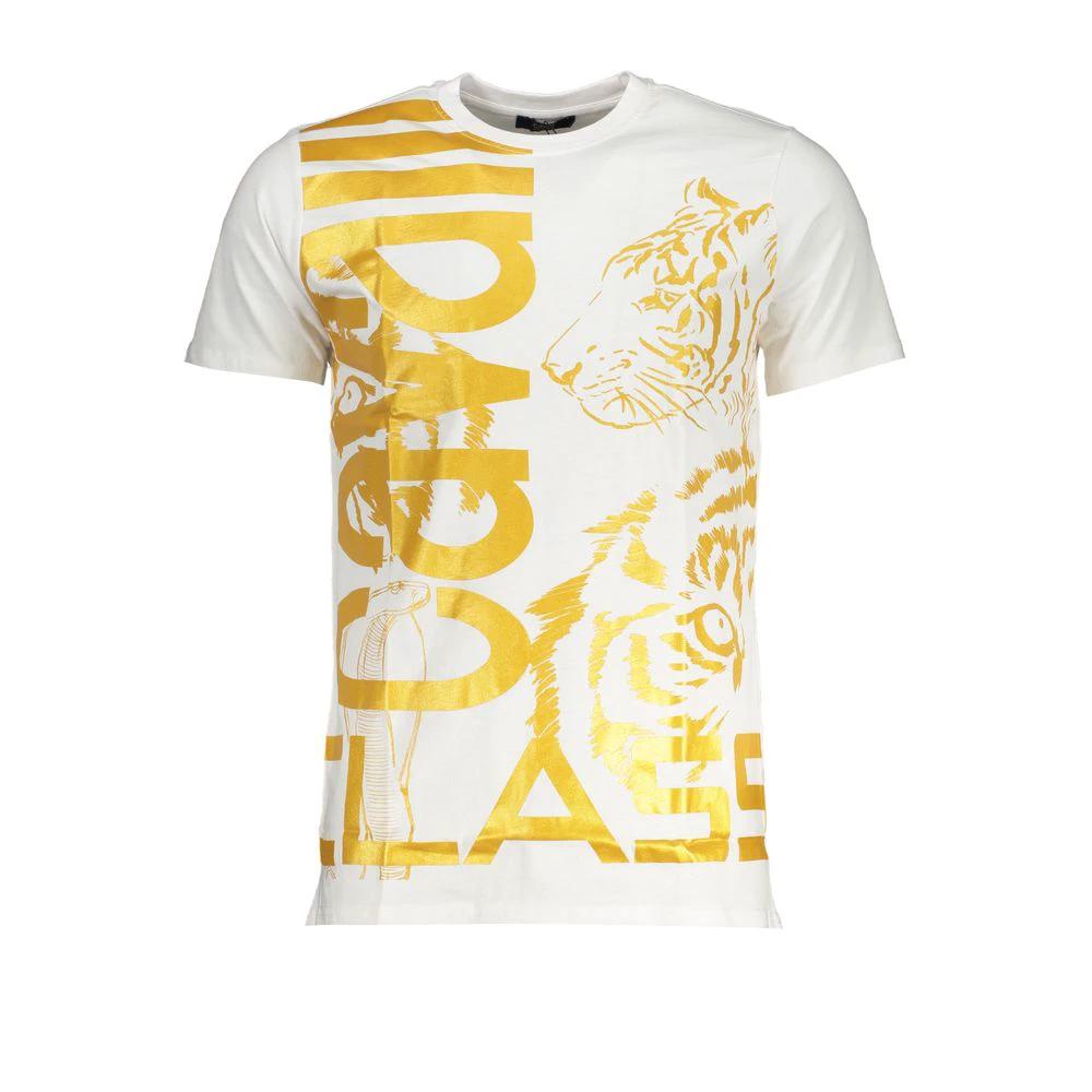 T-shirt homme Cavalli Class en coton blanc