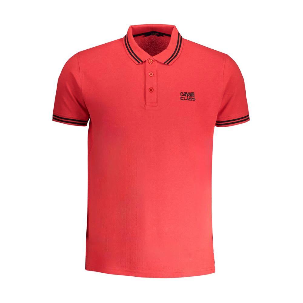 Polo homme Cavalli Class en coton rouge