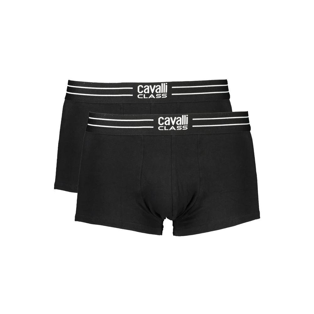 Boxers pour hommes Cavalli Class en coton noir