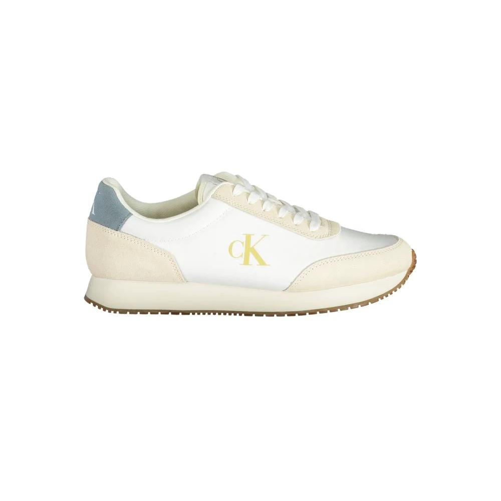 Calvin Klein White Polyester Men Sneaker Calvin Klein