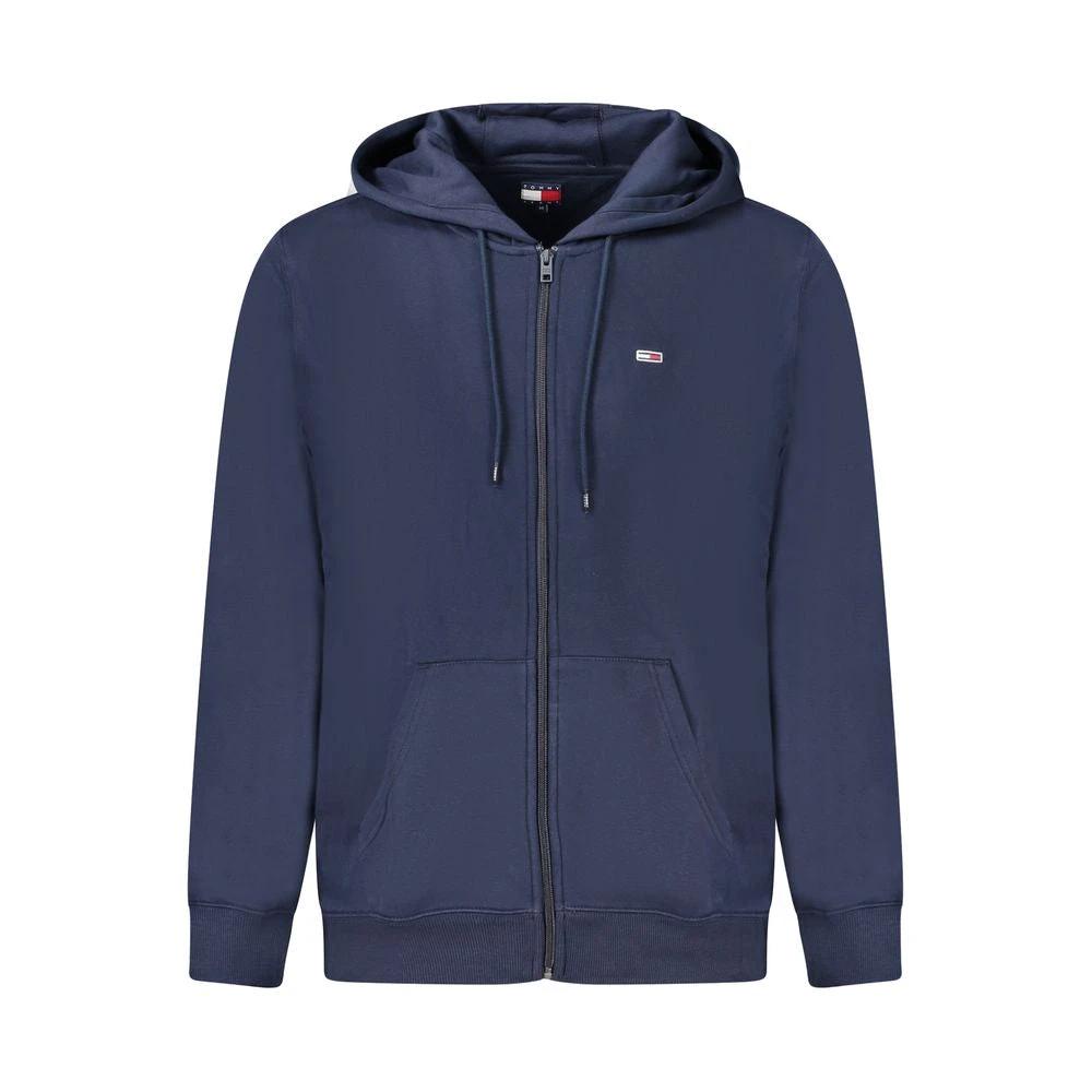 Tommy Hilfiger Blue Cotton Men's Hooded Sweatshirt Tommy Hilfiger