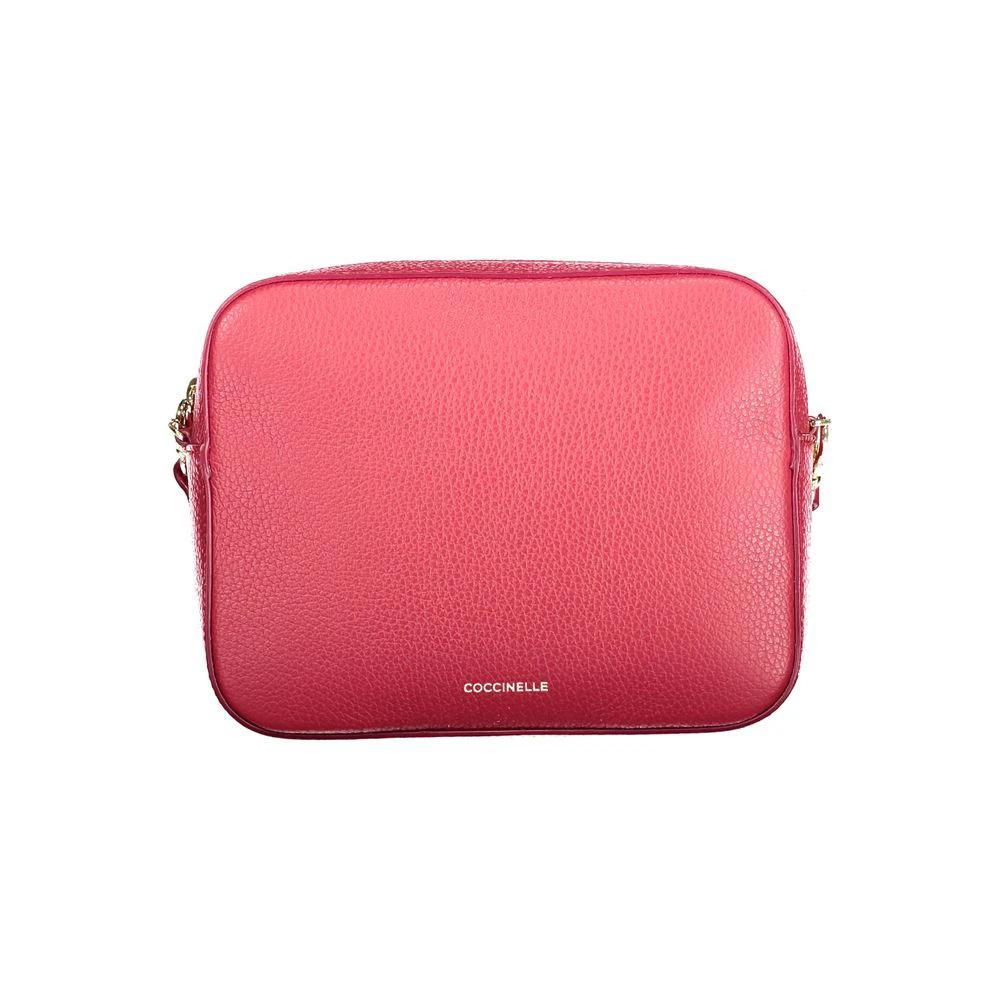 Sac à main en cuir Coccinelle Rosso pour femme
