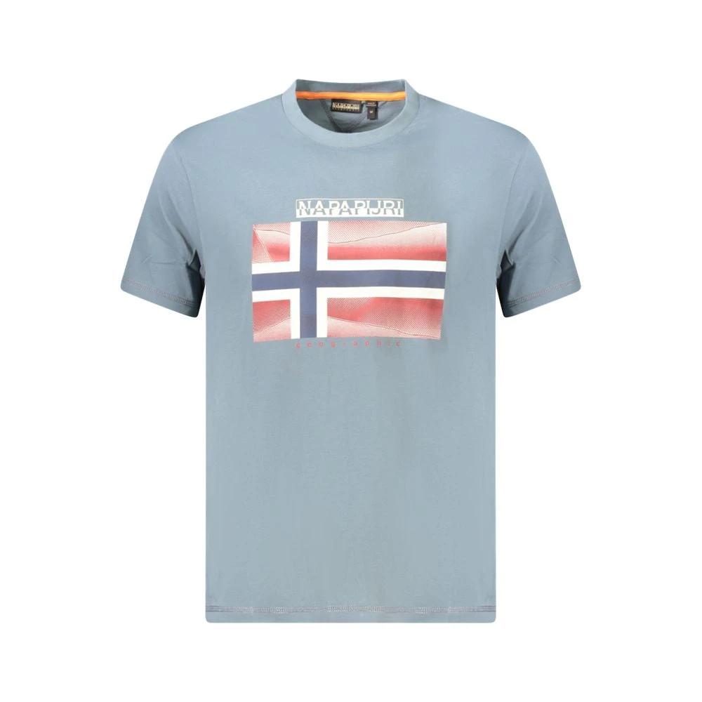 Napapijri Grigio Cotton Men T-Shirt
