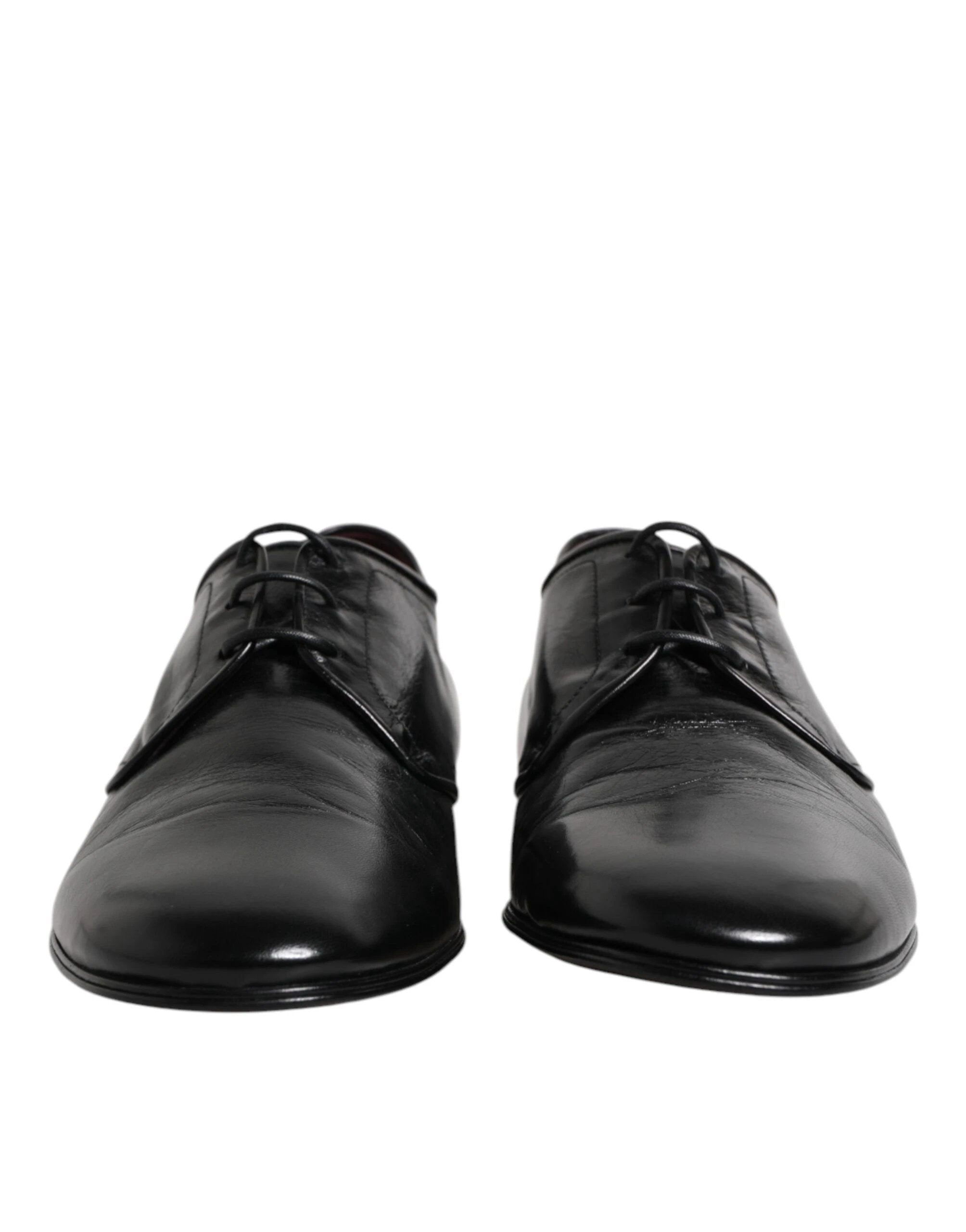 Dolce & Gabbana Black Leather Lace Up Derby Dress Formal Shoes by Dolce & Gabbana