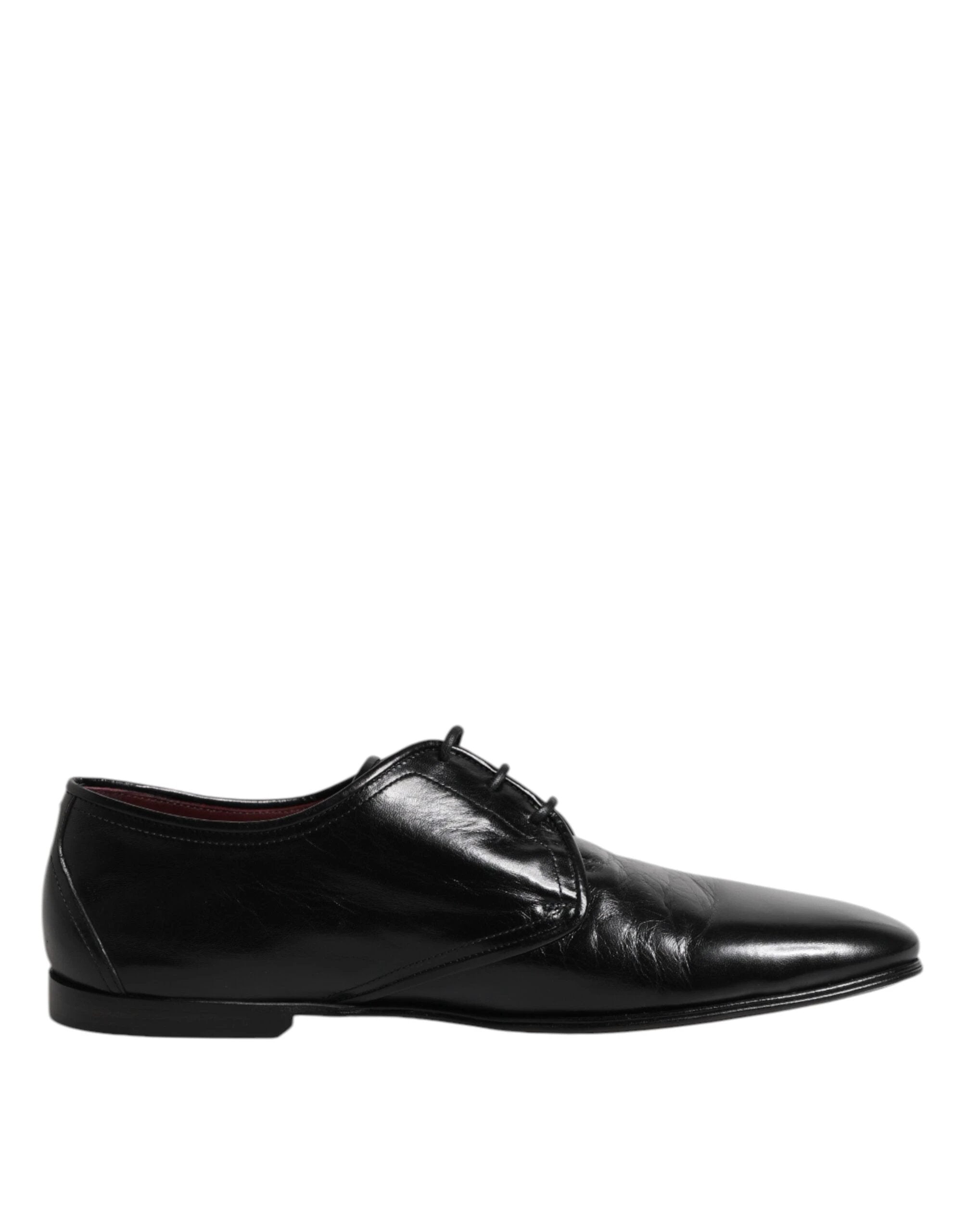 Dolce & Gabbana Black Leather Lace Up Derby Dress Formal Shoes by Dolce & Gabbana