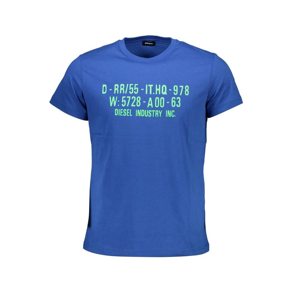 T-shirt Diesel Blu en coton pour homme