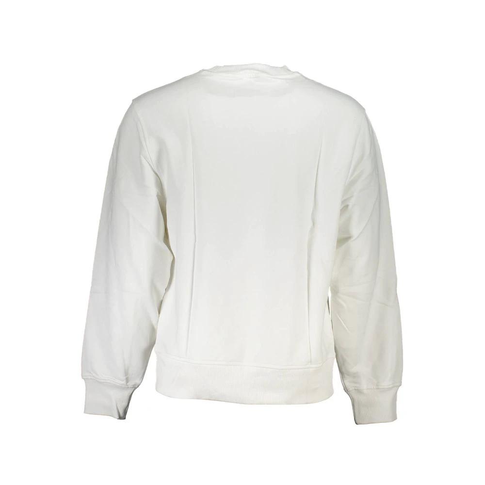 Calvin Klein White Cotton Men's Sweatshirt Calvin Klein