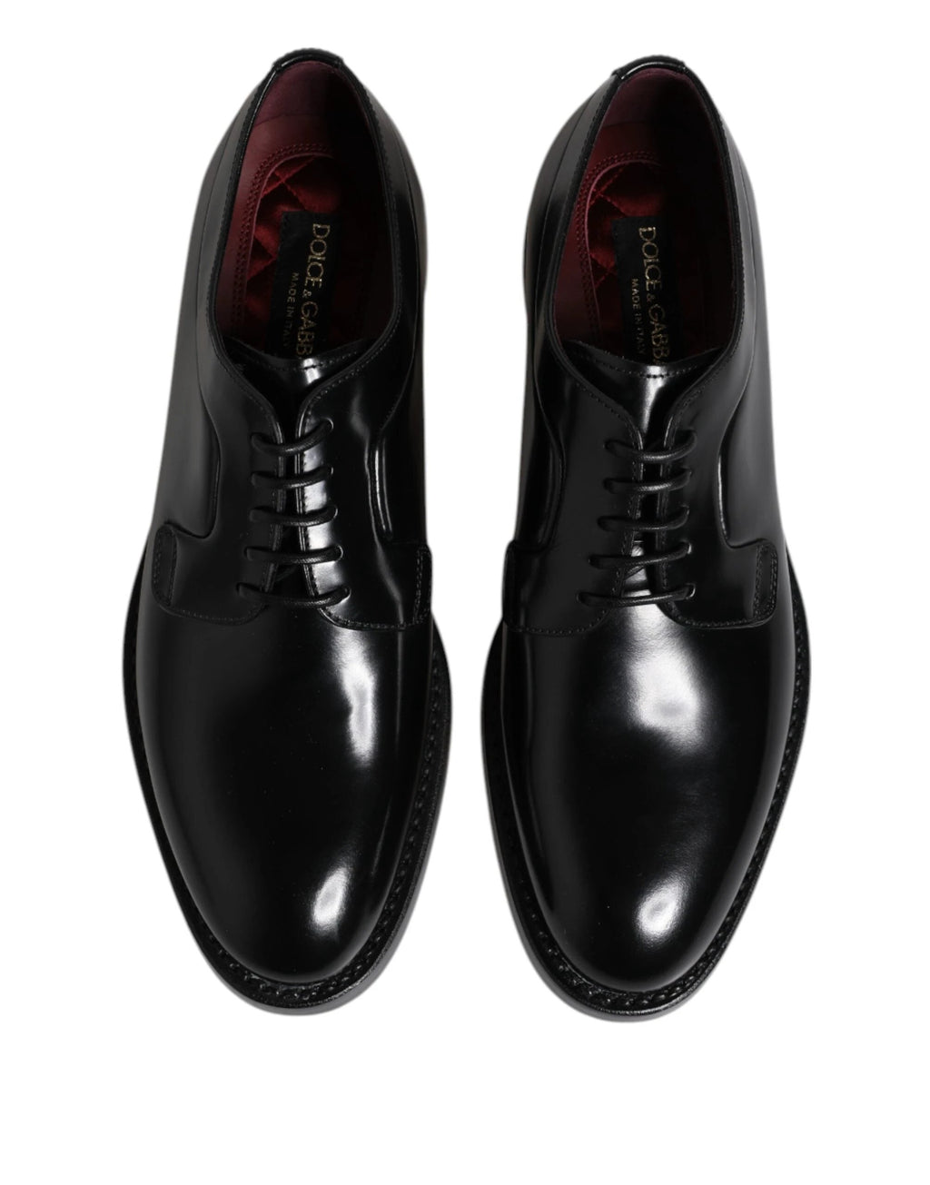 Dolce & Gabbana Black Leather Lace Up Derby Dress Formal Shoes by Dolce & Gabbana