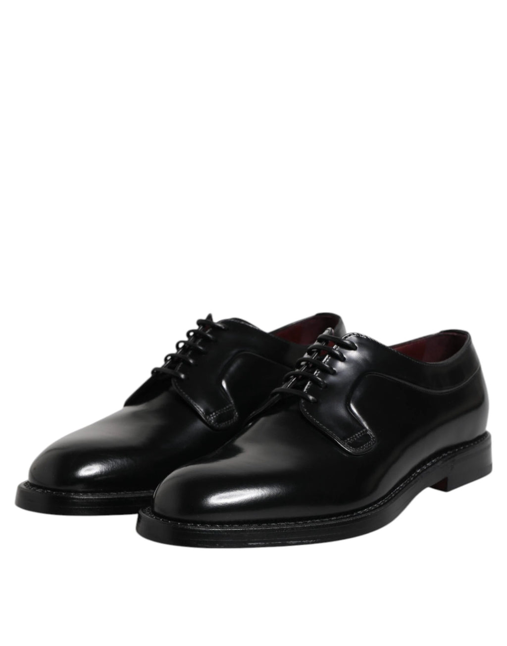 Dolce & Gabbana Black Leather Lace Up Derby Dress Formal Shoes by Dolce & Gabbana
