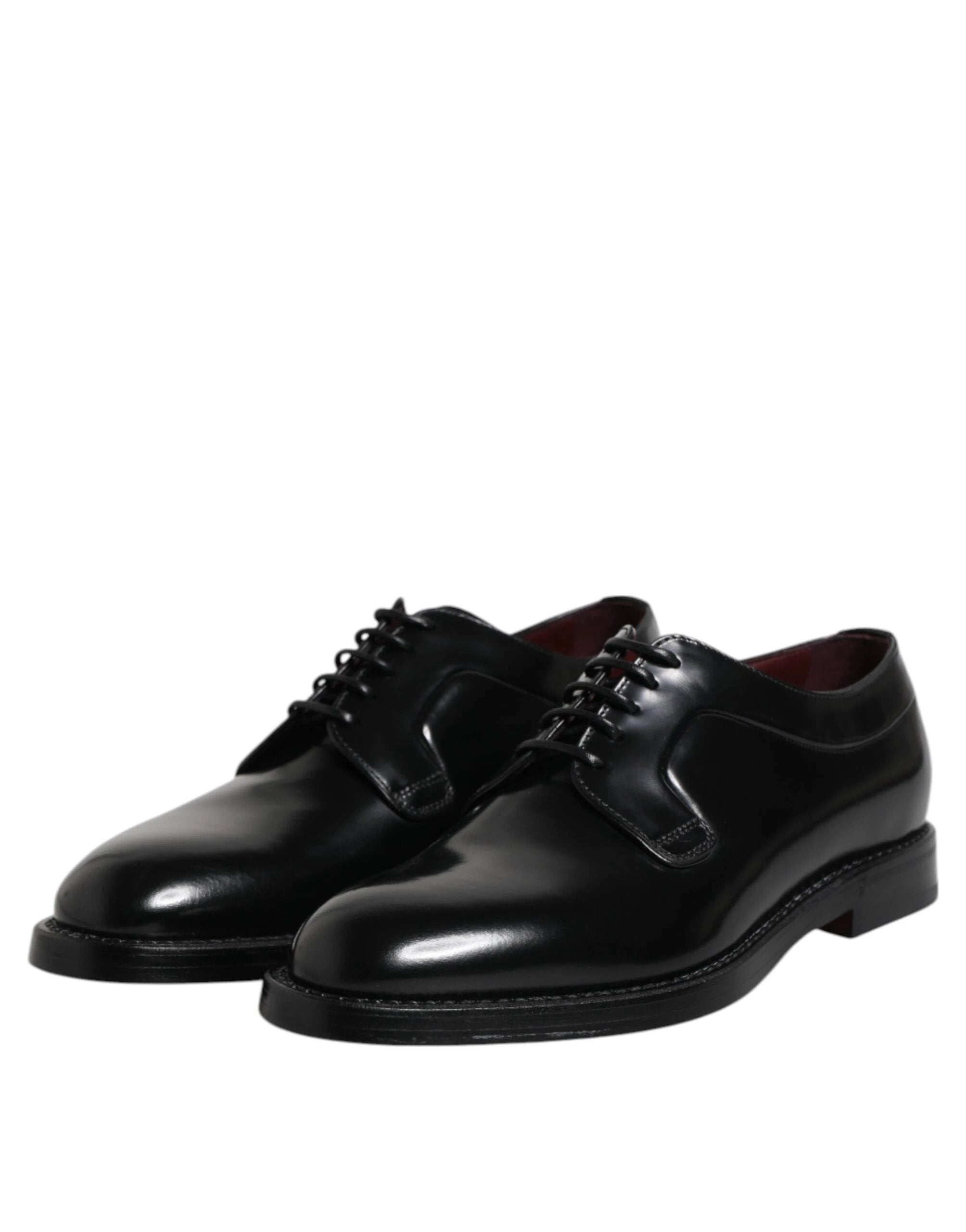 Dolce & Gabbana Black Leather Lace Up Derby Dress Formal Shoes by Dolce & Gabbana