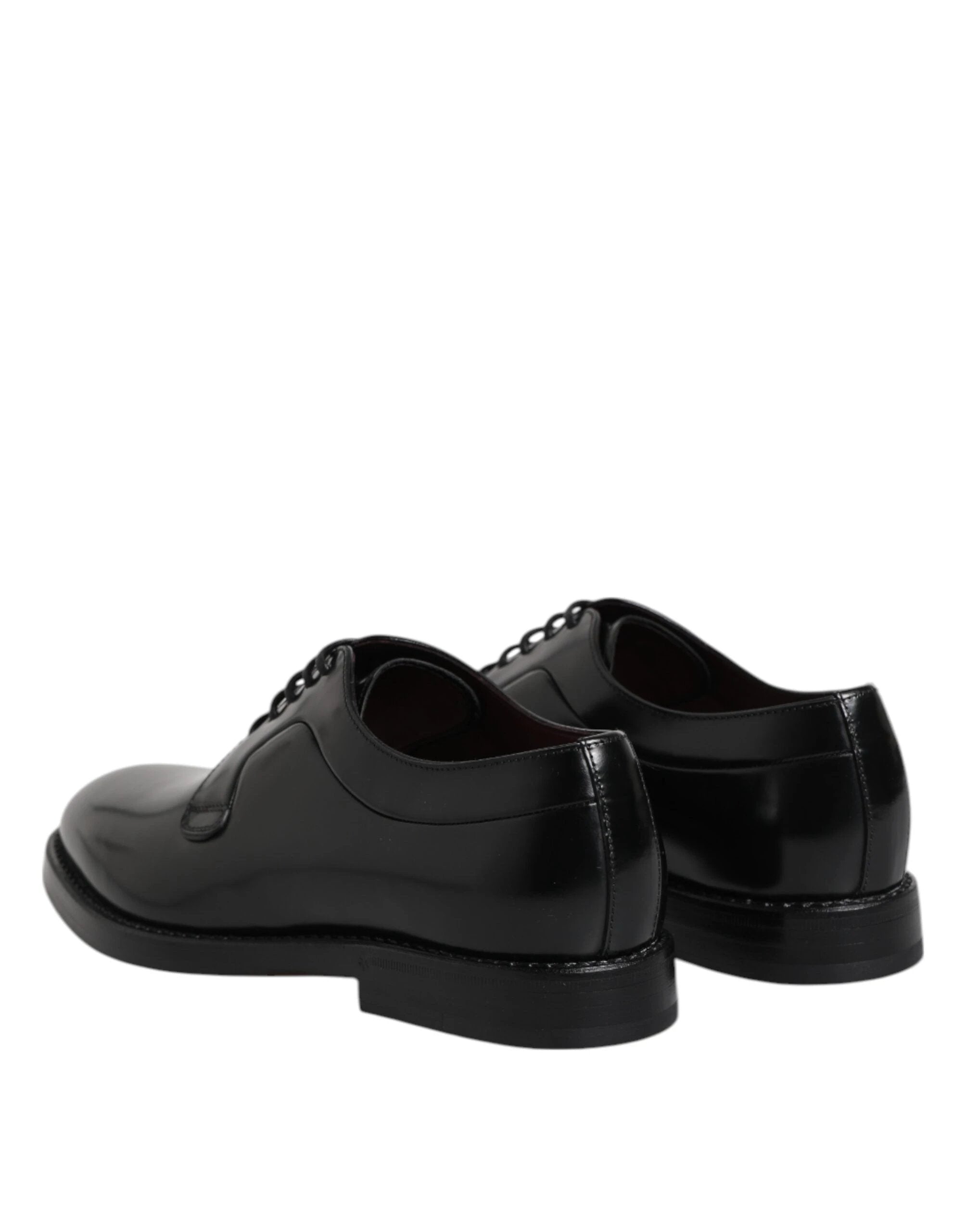 Dolce & Gabbana Black Leather Lace Up Derby Dress Formal Shoes by Dolce & Gabbana