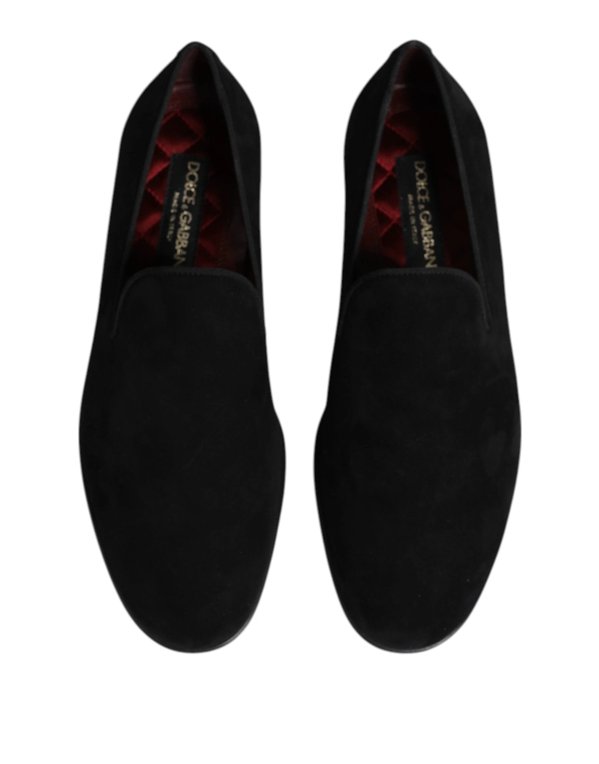 Dolce & Gabbana Black Suede Slip On Loafers Formal Shoes by Dolce & Gabbana