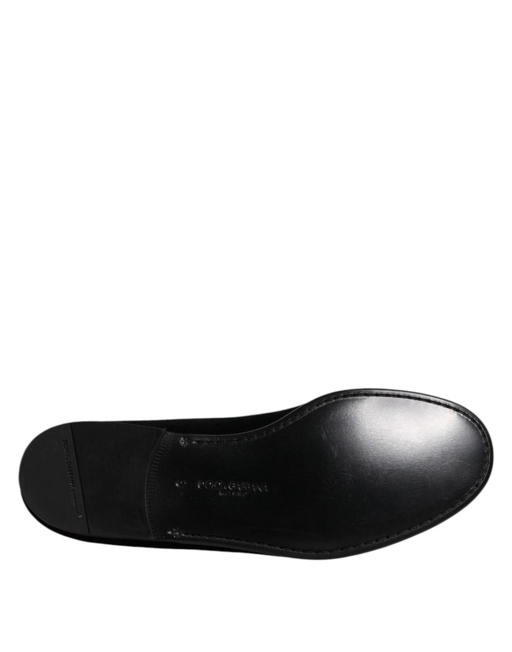 Dolce & Gabbana Black Velvet Slip On Loafers Formal Shoes by Dolce & Gabbana