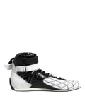 Dolce & Gabbana Black White Leather High Top Sneakers Shoes by Dolce & Gabbana