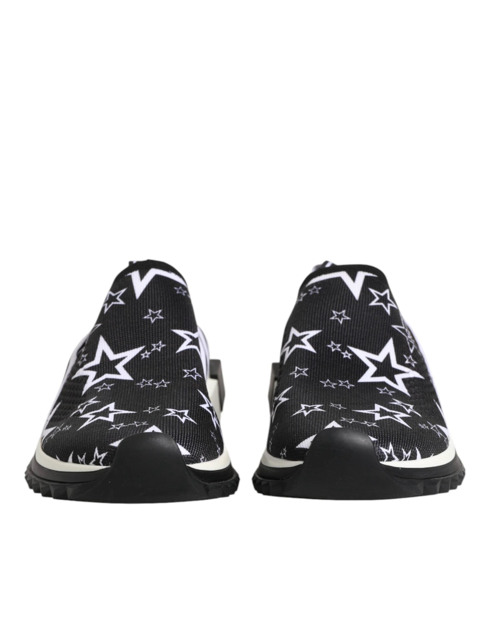 Dolce & Gabbana Black White Sorrento Low Top Sneakers Shoes by Dolce & Gabbana