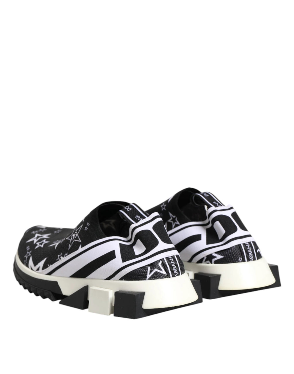 Dolce & Gabbana Black White Sorrento Low Top Sneakers Shoes by Dolce & Gabbana