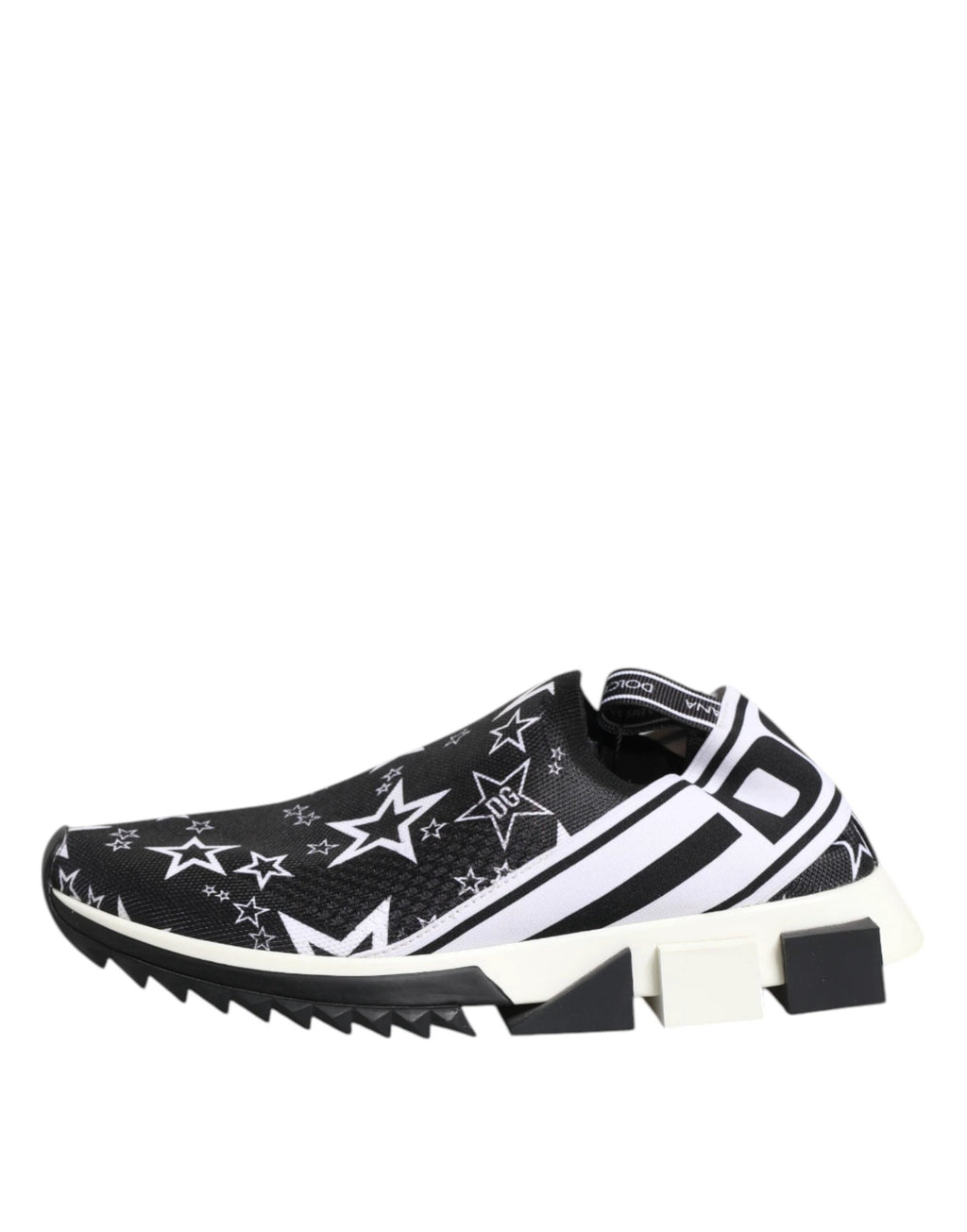 Dolce & Gabbana Black White Sorrento Low Top Sneakers Shoes by Dolce & Gabbana