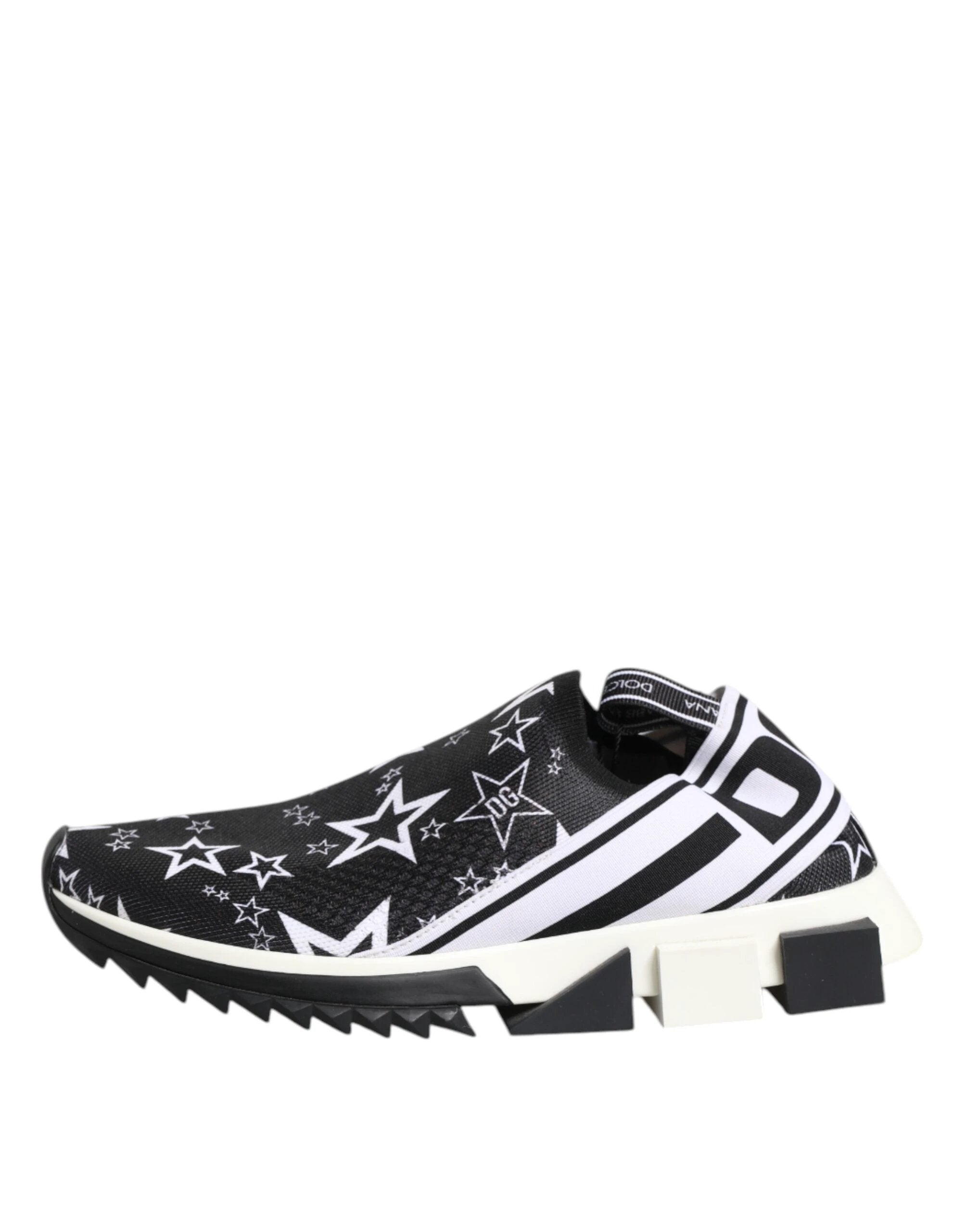 Dolce & Gabbana Black White Sorrento Low Top Sneakers Shoes by Dolce & Gabbana