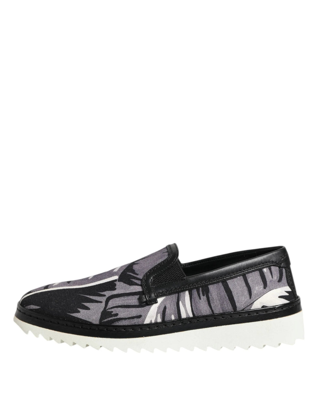 Dolce & Gabbana Black Tropical Slip On Men Sneakers Shoes by Dolce & Gabbana