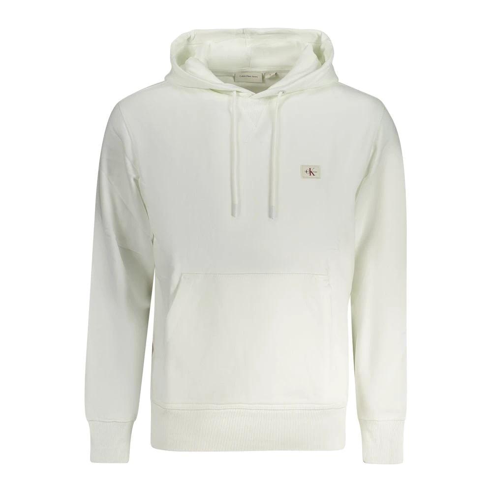 Sweat à capuche Calvin Klein en coton blanc pour homme