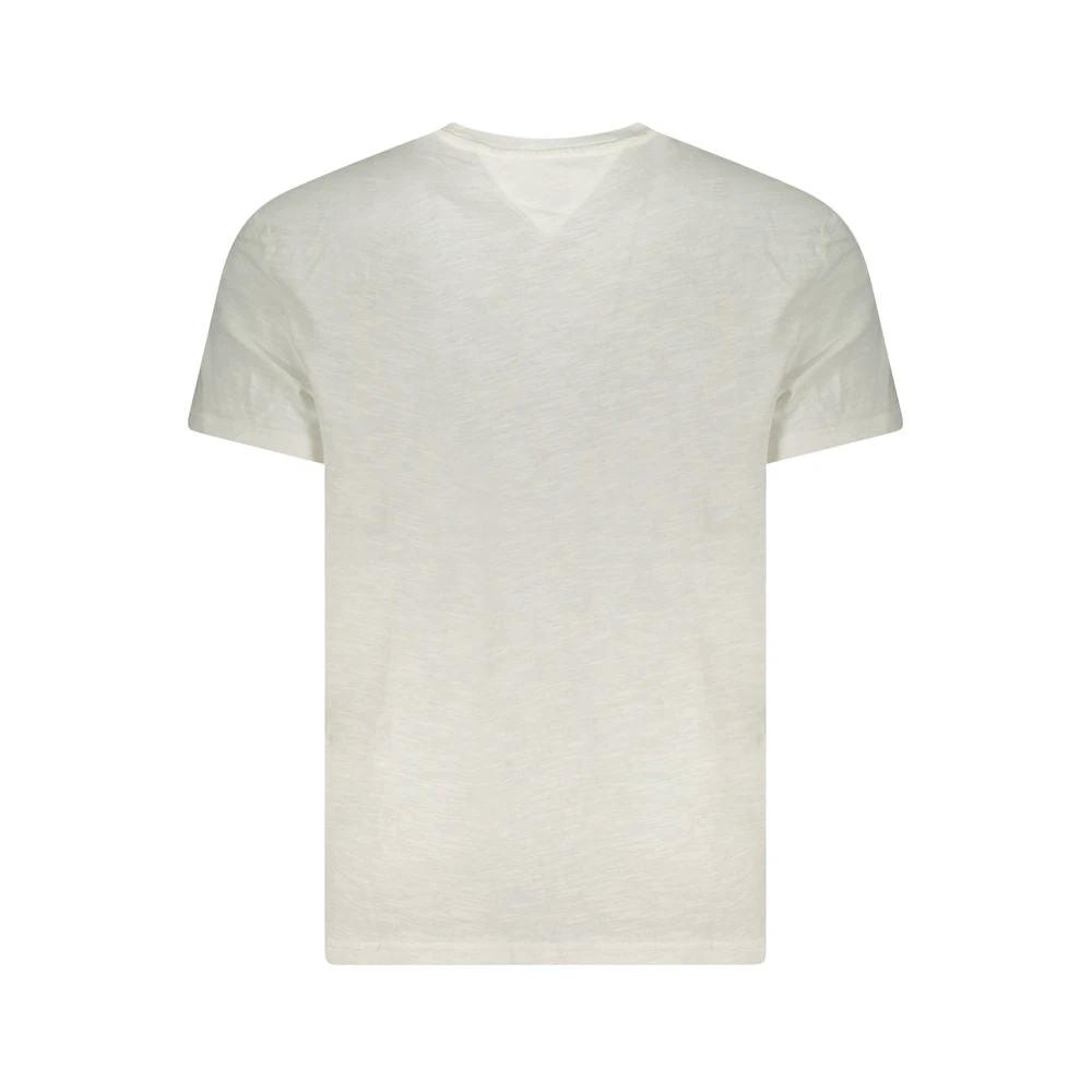 Tommy Hilfiger Bianco Cotton Men Shirt Tommy Hilfiger