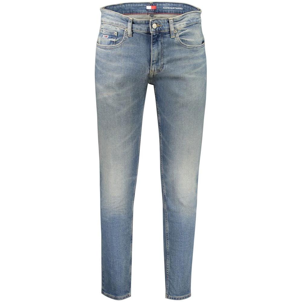 Tommy Hilfiger Blu Cotton Men's Slim Tapered Jean