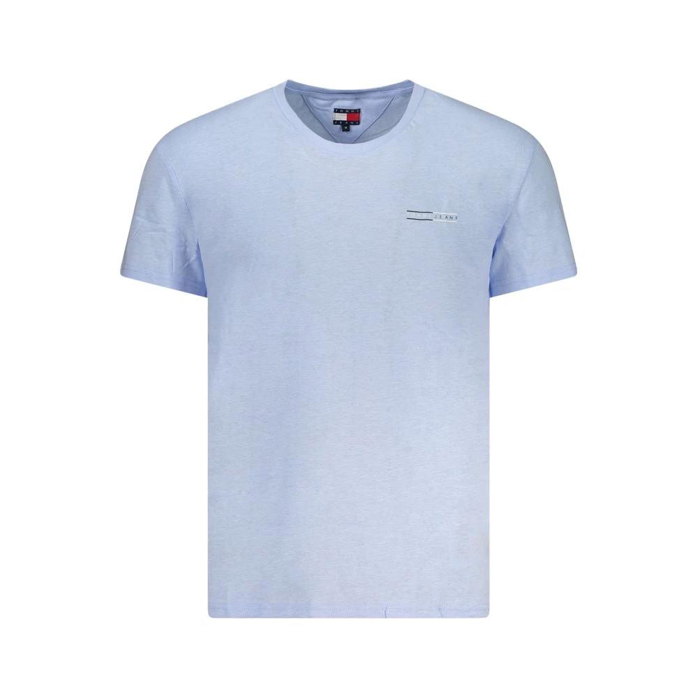 Tommy Hilfiger Azzurro Cotton Men's T-Shirt Tommy Hilfiger