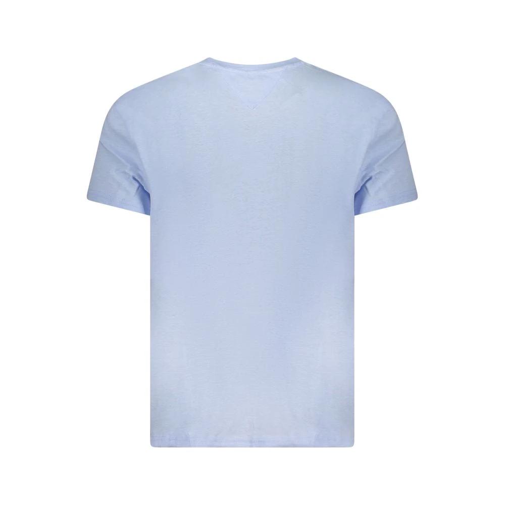 Tommy Hilfiger Azzurro Cotton Men's T-Shirt Tommy Hilfiger
