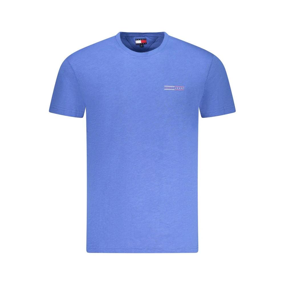 Tommy Hilfiger Blue Cotton Men T-Shirt Tommy Hilfiger
