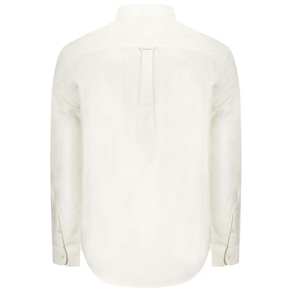 Chemise Tommy Hilfiger blanche en coton pour homme