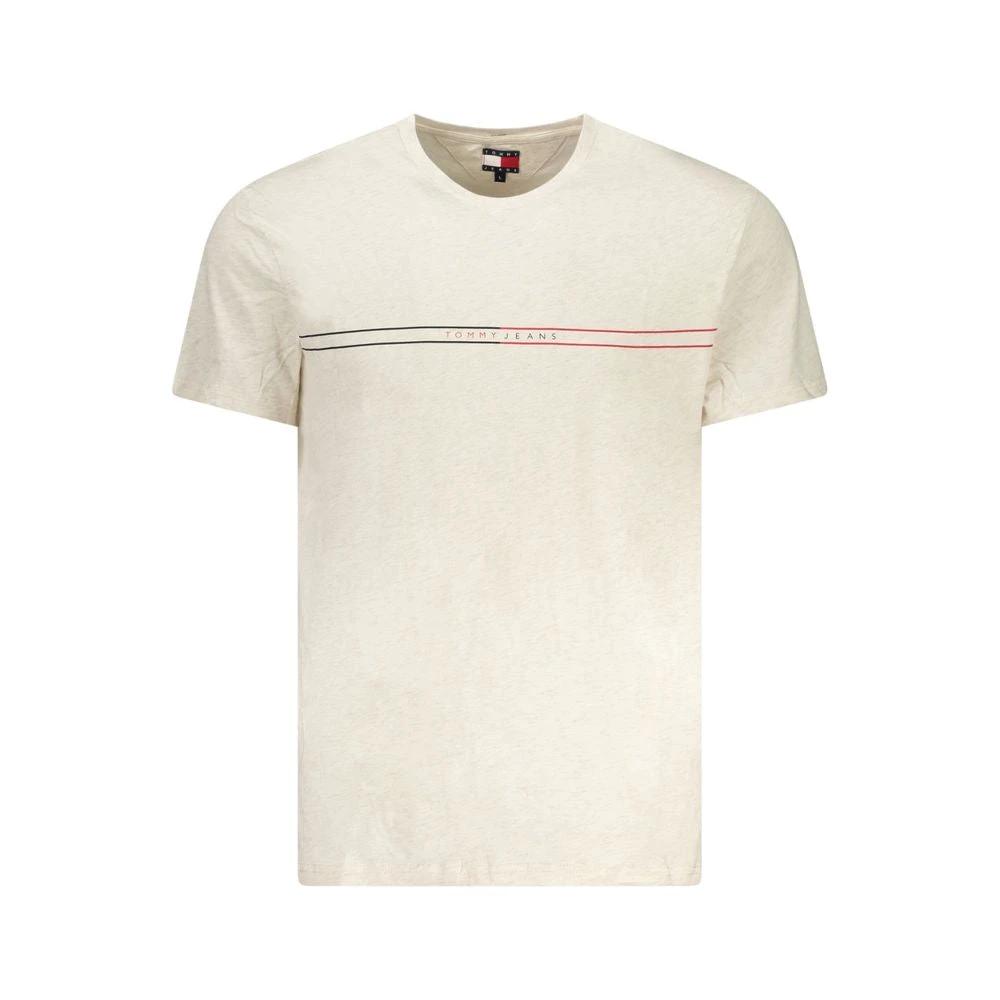 T-shirt homme Tommy Hilfiger beige en coton