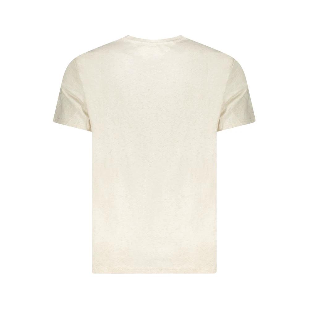 T-shirt homme Tommy Hilfiger beige en coton