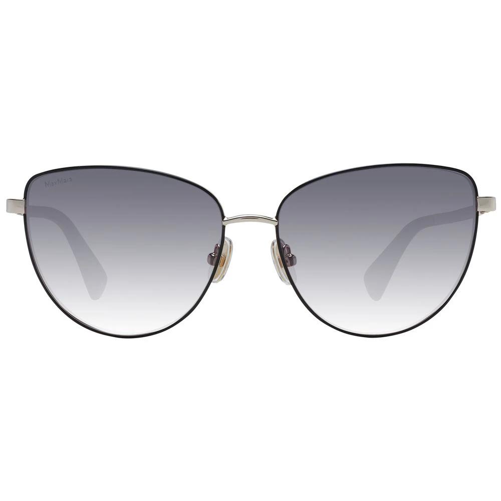 Lunettes de soleil Max Mara en métal doré